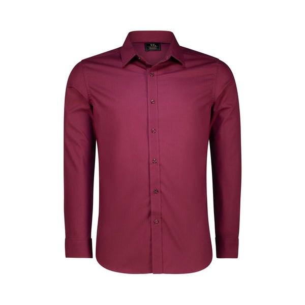 Classic Design Solid Color Men's Formal/Casual Long Sleeve Slim Fit Shirt