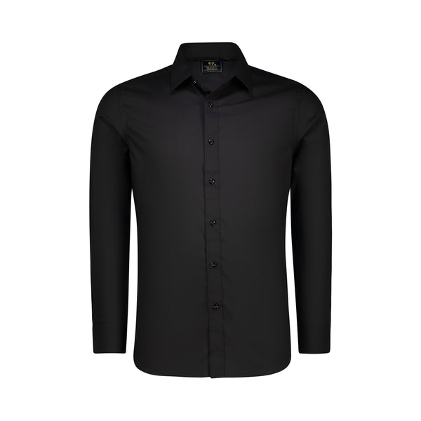 Classic Design Solid Color Men's Formal/Casual Long Sleeve Slim Fit Shirt