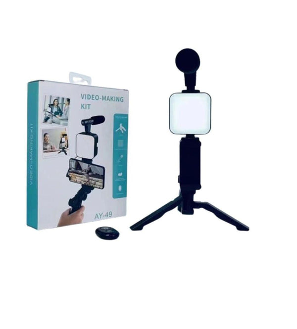 Live Broadcasting Mobile Phone Holder, 3 in 1 Starter Kit For Content Creation
