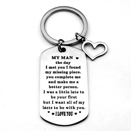 To My Man Keyring