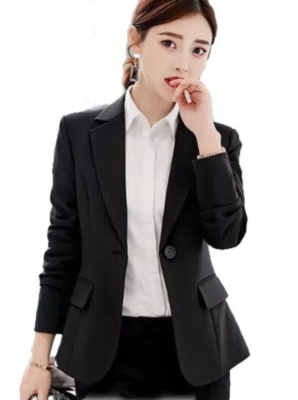 Formal Work Jacket Women/Ladies Notched Formal Jackets For Office/Work – Allthingsfabulous